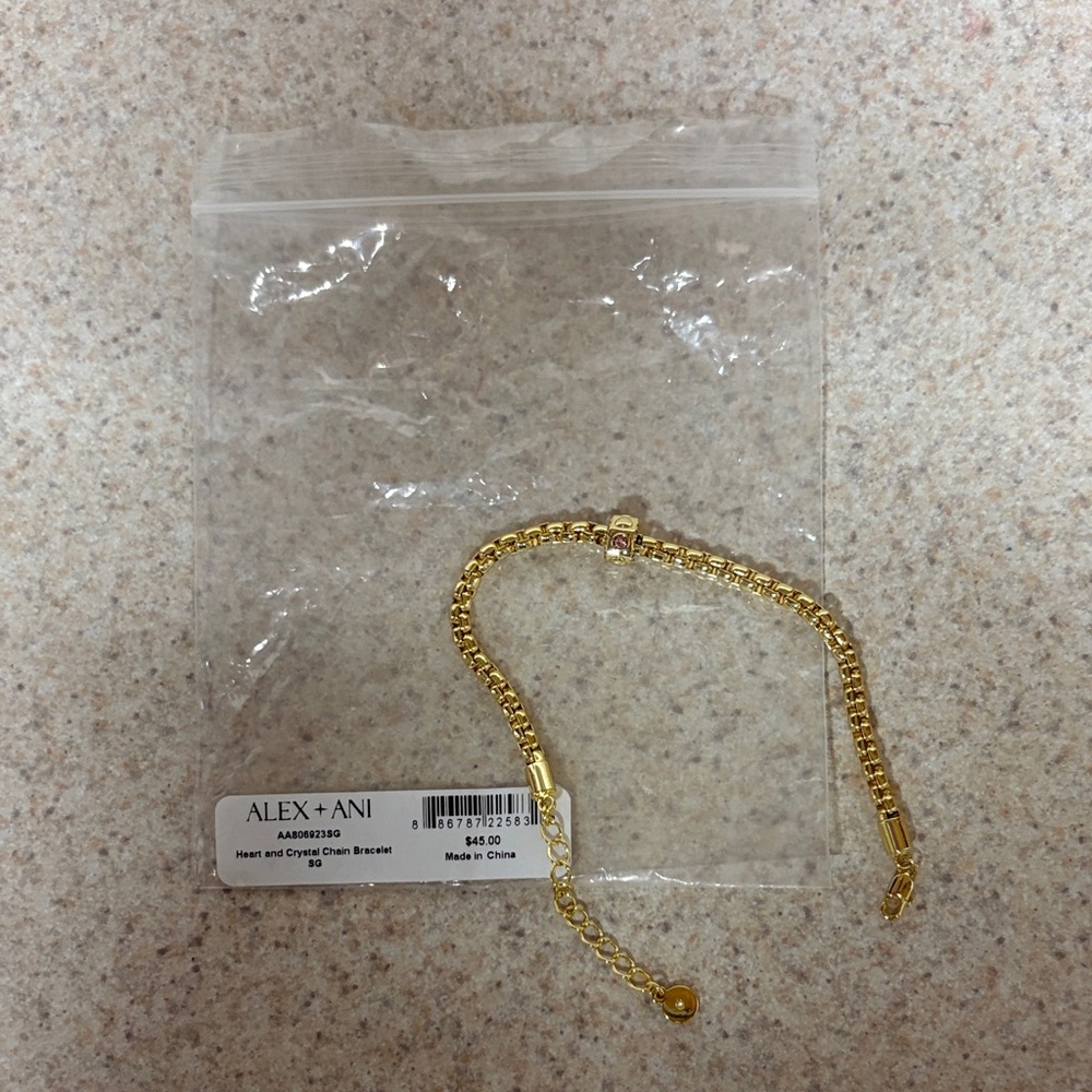 Alex and Ani Gold Charm Bracelet